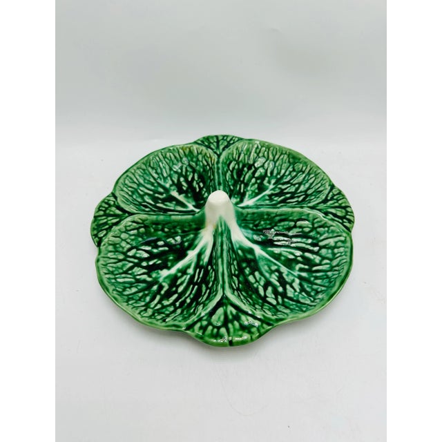 Cabbage Leaf Divided Serving Plate For Sale In Charleston - Image 6 of 8
