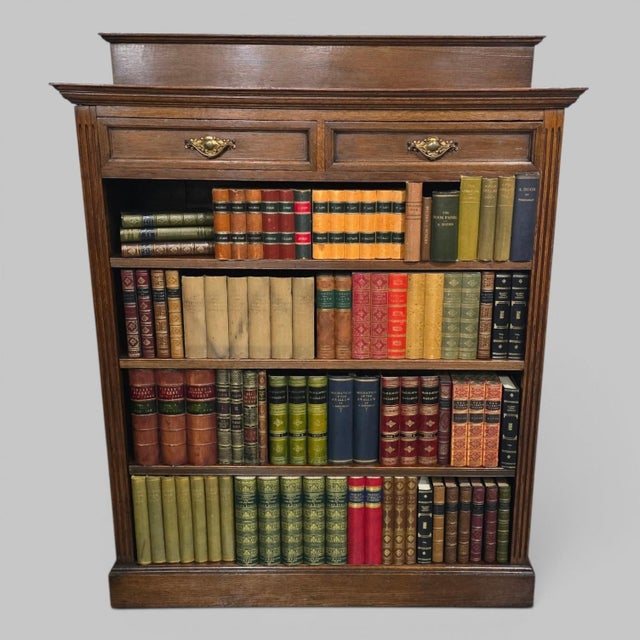 Oak Open Adjustable Library Bookcase, 1880 For Sale - Image 13 of 13