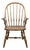 Ethan Allen Circa 1776 Collection Solid Maple Early American Bowback Windsor Dining Arm Chair 18-6211a For Sale