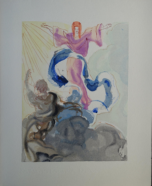 Salvador Dali, Le premier ciel, Etching