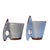 Contemporary Pair of Studio Pottery Thumbhole Espresso Cups in White Glaze For Sale - Image 3 of 5