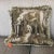 Textile Vintage Tapestry Pillow With Dogs at Rest (Left-Facing) For Sale - Image 7 of 11