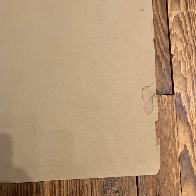 Printmaking Materials 1970’s Original Folk Art Lithograph “Blond Satyr” For Sale - Image 7 of 7