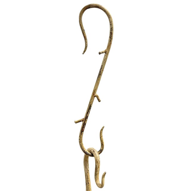 Ten Arm Wrought Iron Tree-Branch Chandelier For Sale - Image 10 of 12