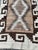 Nice early 20th century Navajo rug with beautiful geometrical and tribal design and simple colours with white, grey, brown...