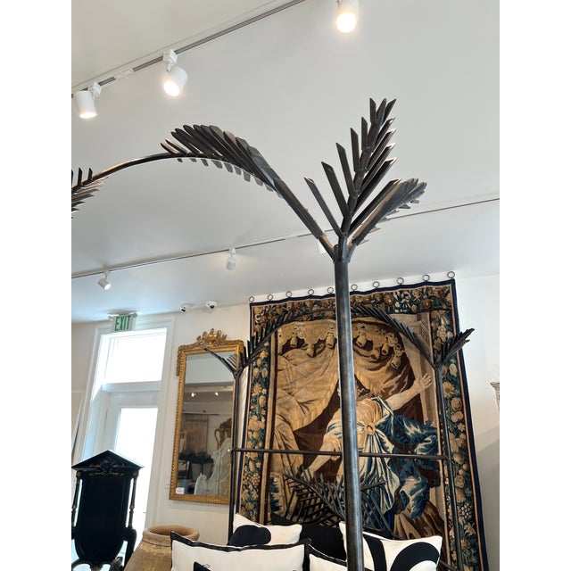 Late 20th Century Mario Villa Palm Bed - Queen For Sale In New Orleans - Image 6 of 12
