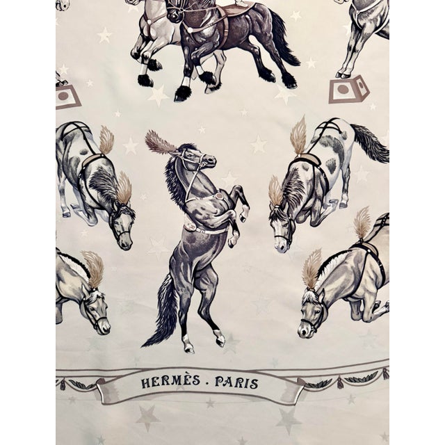 Hermès Hermès en Piste Silk Scarf 1998 by Robert Dallet For Sale - Image 4 of 12
