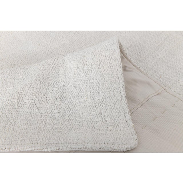 Vintage Handmade Hemp Kilim Rug For Sale - Image 10 of 12