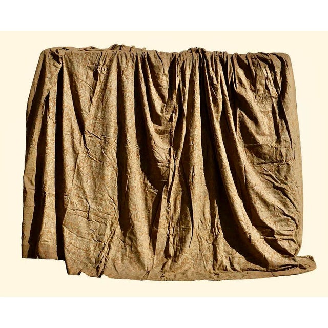 Pair of Vintage Fortuny Campanelle Drapes Curtains For Sale - Image 11 of 15
