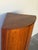 Mid 20th Century Danish Rosewood Corner Cabinet in Style of Kai Kristiansen – Vintage Scandinavian Curved Bar / Storage Cabinet For Sale In Los Angeles - Image 6 of 10