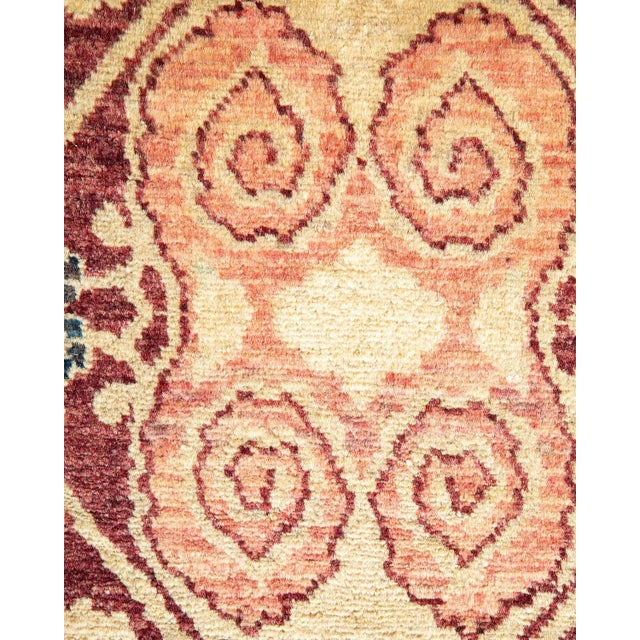 Traditional Mogul, One-of-a-Kind Hand-Knotted Area Rug in Red, 7' 10" x 10' 2" For Sale - Image 3 of 8