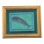 Whale Nautical Coastal Folk Art Blue Gray Original Oil Painting by Cleo Plowden For Sale