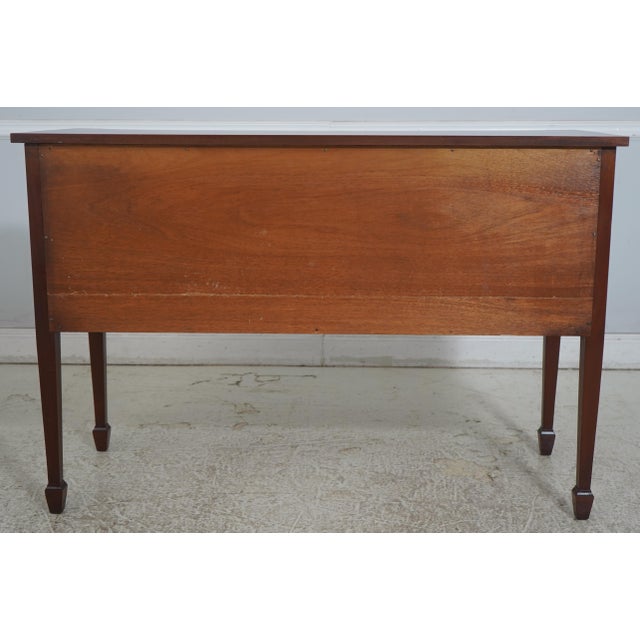 1980s Biggs Mahogany Serpentine Front Sideboard Server For Sale - Image 17 of 18