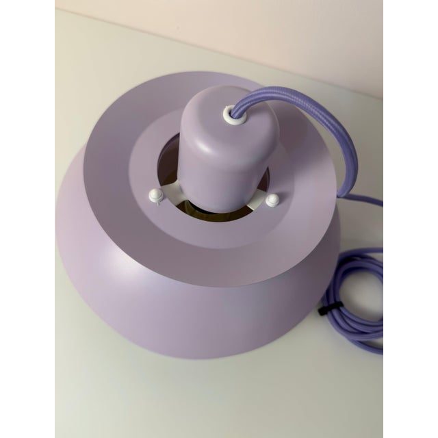 Gray Type 776 Lilac Louvered Lamp from Horn For Sale - Image 8 of 11