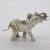 Vintage Italian Handmade Genuine Silver Elephant Large Figurine Miniature For Sale - Image 6 of 9