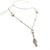 Italian Diamond South Sea Pearl Drop Necklace 14k White Gold Certified For Sale - Image 3 of 8