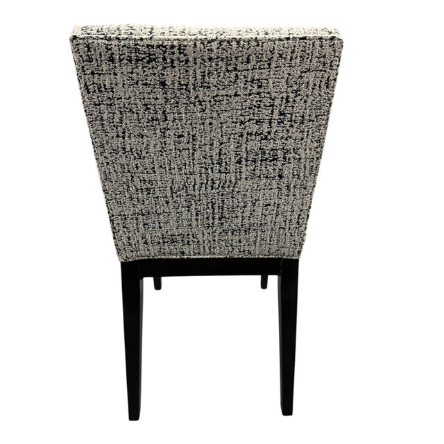 Arhaus Arhaus Jasper Side Chair in Black and White - Showroom Sample For Sale - Image 4 of 7