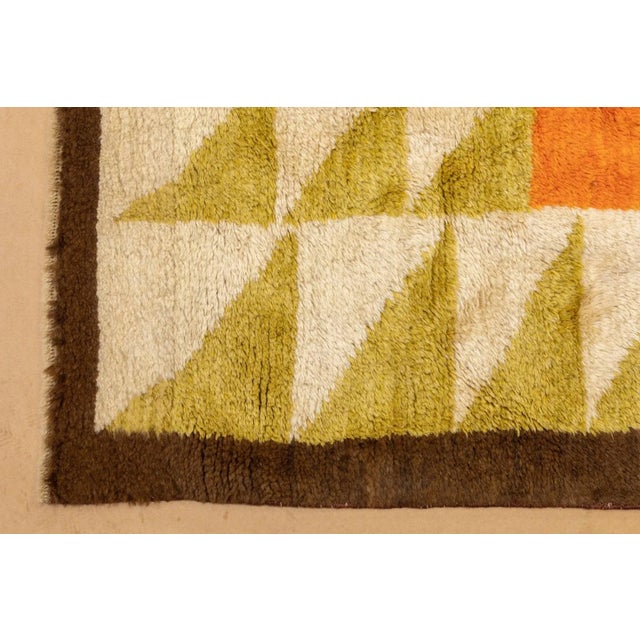 1980s Vintage Swedish Rug 5'4'' x 7' For Sale - Image 4 of 9