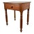 Antique Early American Turned Wood Single Drawer Side Table For Sale