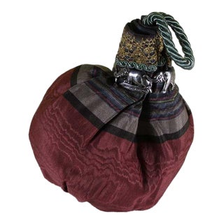 1990s Artisanal Scent Hanger for Closet, Sterling Silver Elephant Decoration For Sale