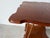 Wood Antique Arts & Crafts Style Two-Tier Oak Accent Table With Scalloped Top Barley Twist Legs and Ball Feet For Sale - Image 7 of 12