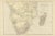 Antique Decorative Coloured Map of South Africa and Madagascar, 1882 For Sale