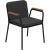 Nature black armchair by mowee dimensions: d60 x w67 x h83 cm (seat height 42 cm). Material: aluminum, upholstery and...