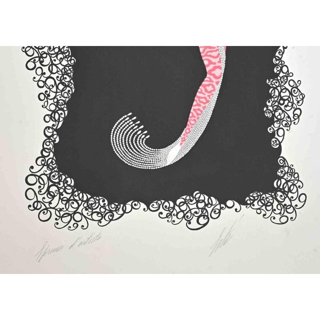 Le 9 is a contemporary artwork realized in 1969 by erté (romain de tirtoff). Mixed colored lithograph on paper. The...