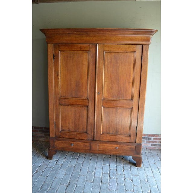 Antique Louis Philippe Oak Cabinet For Sale - Image 10 of 11