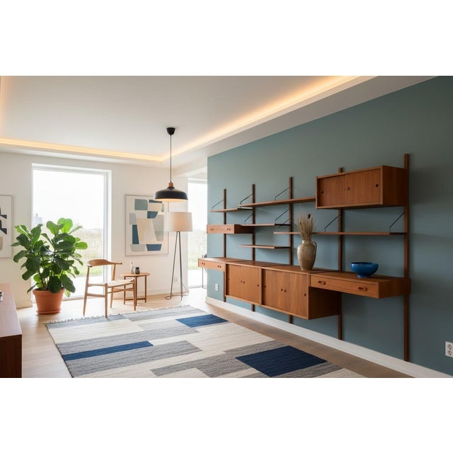 Large PS System Shelving in Teak, Denmark, 1960s For Sale - Image 9 of 18