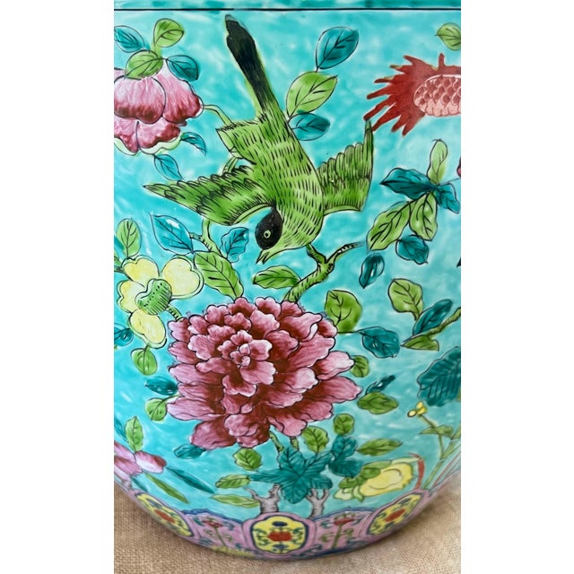 Large Famille Rose Fishbowl Jardinièrre For Sale - Image 4 of 9