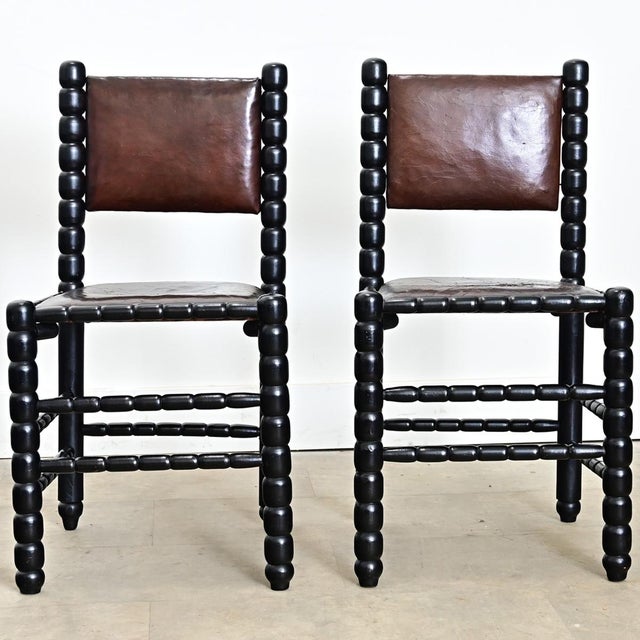 English 19th Century Set of Eight Bobbin Turned Dining Chairs For Sale - Image 10 of 13