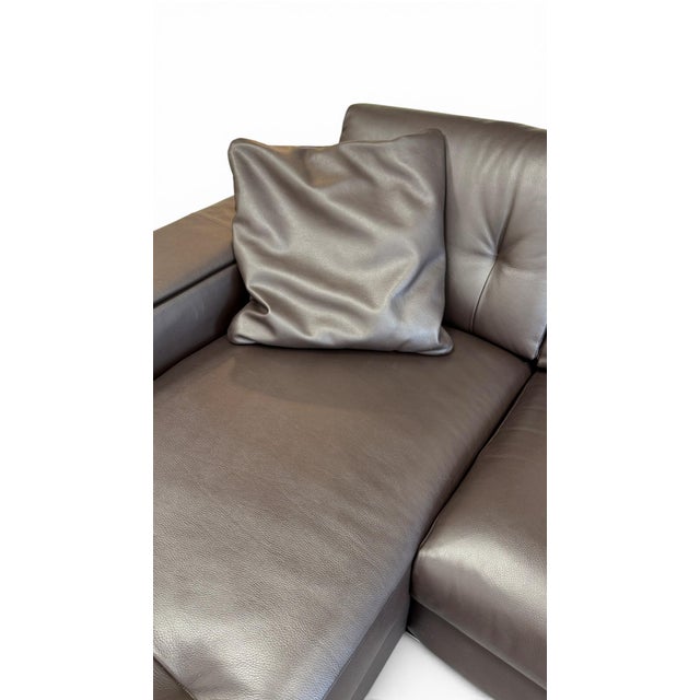 Gamma Arredamenti Italian Leather Sectional For Sale - Image 10 of 13