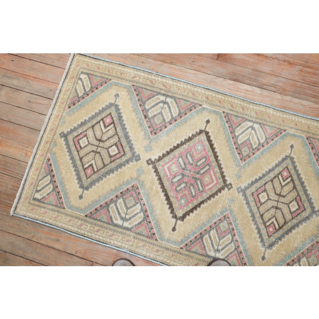 Rustic Vintage Persian Small Rug - 2' x 4'2" For Sale - Image 3 of 18