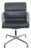 EA208 Chair in Black Leather by Charles Eames, 2000s For Sale