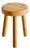 Swedish Wooden Tripod Pine Stool, 1960s For Sale