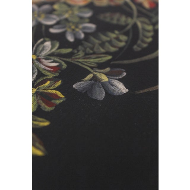 Metal Sarreid Floral Decorated 3 Tier Dessert Trolly Cart For Sale - Image 7 of 13