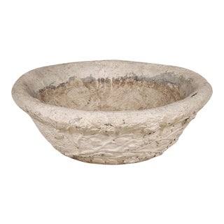 1940s Vintage Textured Bowl Planter For Sale