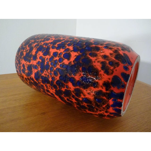 Ceramic Large Pop Art Ceramic Vase from Scheurich, Germany, 1970s For Sale - Image 7 of 11