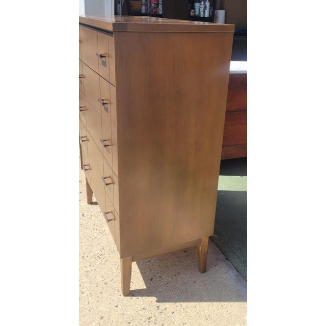 1960s Mid Century Modern Tall Chest of Drawers For Sale - Image 5 of 13