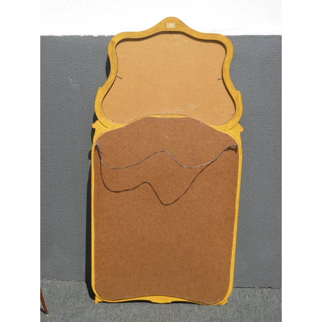 Vintage Trumeau Wall Mantle Mirror Made in Italy Picture of Boats in Harbor For Sale - Image 12 of 13