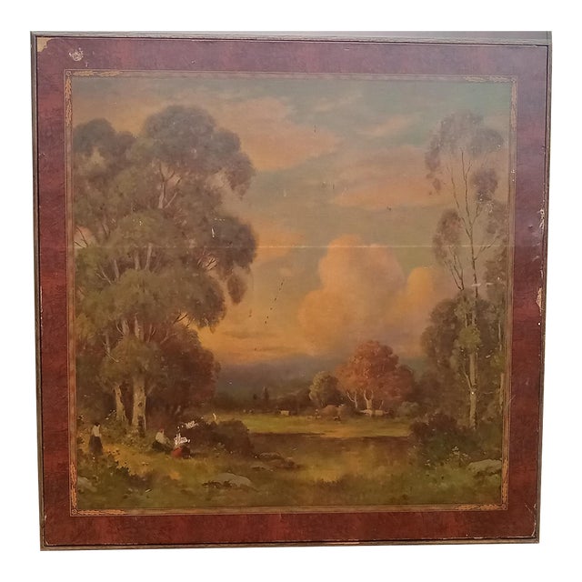 1820's Oil Painting on Canvas Hudson River School Attributed to Thomas Doughty Landscape, Framed For Sale
