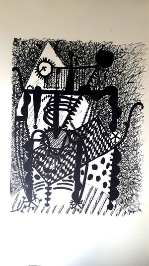 Pablo Picasso (after) Helene Chez Archimede - Wood Engraving 1955