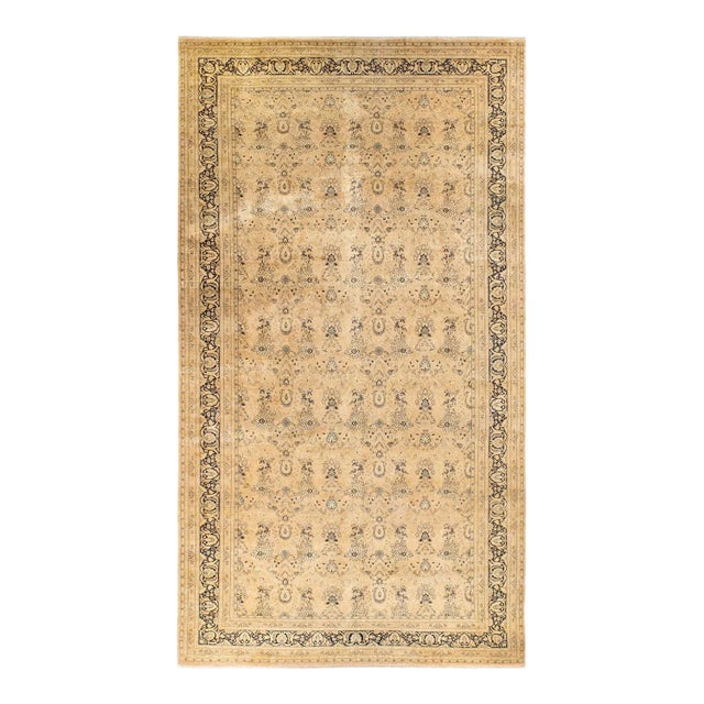 Mogul Collection Hand-Knotted Area Rug - Beige 10' 3" x 18' 8" For Sale - Image 9 of 9