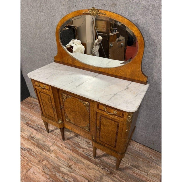 Louis XVI Style Marquetry Buffet, 1880 For Sale - Image 4 of 9