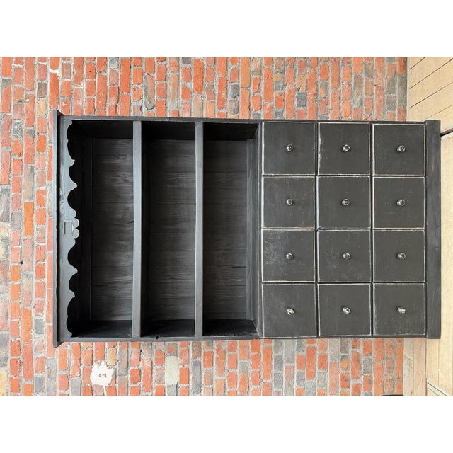 1940s Antique Grocery Store Cabinet For Sale - Image 5 of 12