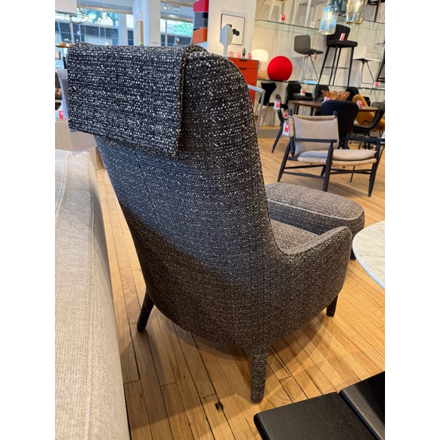 2020s Maxalto Febo Bergere Armchair & Ottoman For Sale - Image 5 of 8