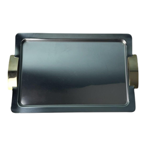 Late 20th Century Giugiaro Design Italian Polished Stainless Steel and Brass Tray