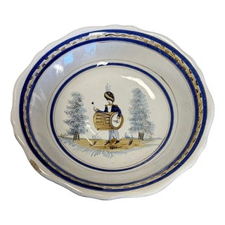 Large Earthenware Centerpiece Platter For Sale