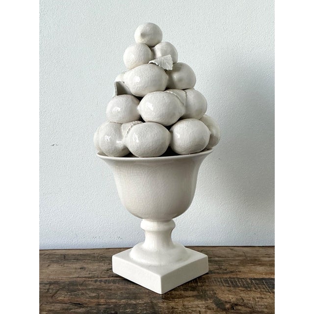 Vintage Ceramic Lemon Topiary For Sale - Image 4 of 16